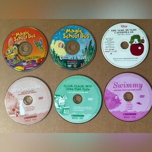 Lot Of Children’s DVDs-magic School Bus And Scholastic Books